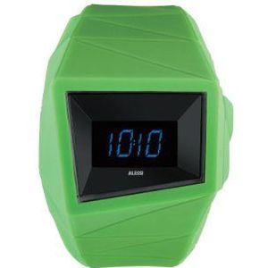 Alessi Unisex Digitaal Horloge, Groen, Armband