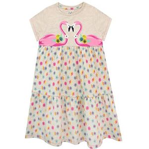Harry Bear Meisjes Jurk Flamingo Beige 110