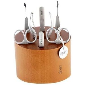 Alpen 6895r.cherry Manicure blok lemmet roestvrij staal handvat roestvrij staal satijn oranje