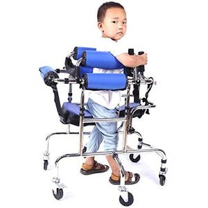 Cushion Walker voor kinderen met cerebrale parels, mobiele rollators 6 wielen met zitplaats gehandicapte hulpmiddelen
