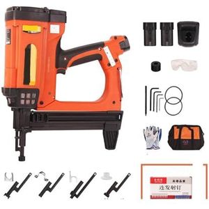 Pneumatic Nail Gun Recharable Lithium Battery Nail Gun Wood Working Steel Nailer Stapler Electric Nail Gun Voor veel media(Package5)