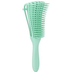 Ontwarrende borstel, veilige betrouwbare haarborstel duurzaam draagbaar voor schoonheidssalon voor thuis voor kapperszaak (muntgroen)