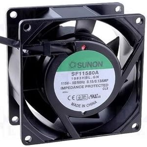 SF11580A 80mm AC115V Fan - High Efficiency 2-Wire 8038 Fan for Optimal Airflow