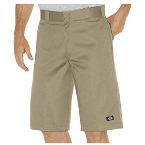 Dickies Mens 13 Inch Relaxed Fit Multi-Pocket Short, Khaki, 32