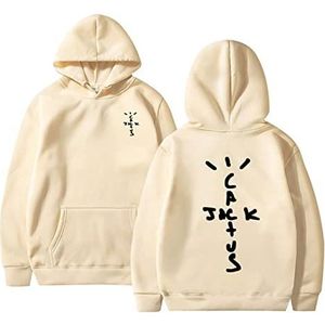 Ecoabs Hoodie, Travis Scott dubbelzijdig print sweatshirt hip hop casual sweatshirt voor mannen en vrouwen modieuze losse plus size jas, maten XS-3XL