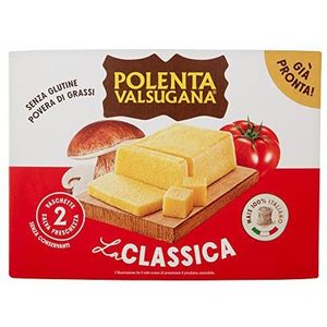 Polenta Valsugana La Classica kant-en-klaar gerecht met 100% Italiaanse maïs, verpakking van 1200 g