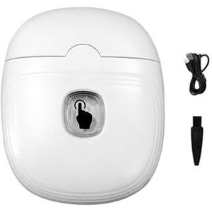 Automatische Elektrische Nagelknipper 2 in 1 met Licht voor Senioren Ouderen Reizen Wit