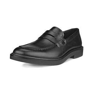 ECCO Men's London Penny Loafer, Black, 7-7. 5