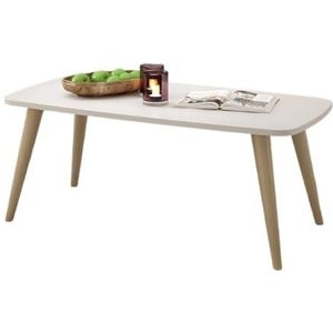 Moderne Woonkamertafel Salontafel In Scandinavische Stijl Massief Houten Tafelpoten Salontafel Woonkamer Moderne Eenvoudige Theetafel Salontafel Koffietafel(White,Z)