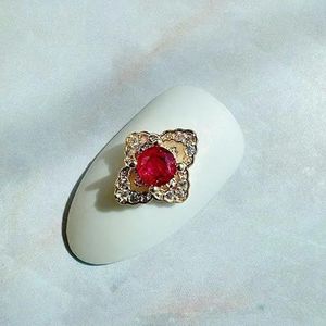 10 stuks luxe bloemen hart ovaal ster nagelkunst onderdelen zirkoon kristal manicure nagels accessoires benodigdheden decoraties bedels-MG773-4