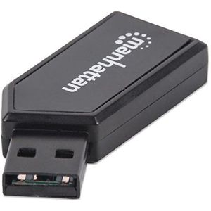 Manhattan 101677 geheugenkaartlezer USB 2.0 Zwart