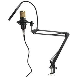 Condensatormicrofoon, Professionele Studiomicrofoonkit 3,5 Mm-interface Helder voor Opnemen Om Te Zingen
