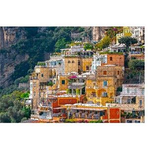 Puzzel 1000 stukjes mooi landschap met positano stad aan de beroemde amalfikust Italië puzzels puzzelplezier brain uitdaging puzzel voor kinderen cadeau 1000 stukjes puzzel grote puzzels