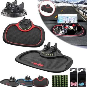 Multifunctionele auto anti-slip mat auto telefoonhouder auto anti-slip mat telefoonhouder, anti-slip universele telefoonhouder met extra grote pad voor telefoons sleutels gadgets (2 stuks-B)