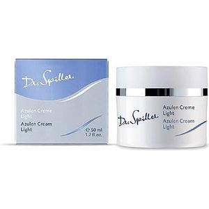 Dr. Spiller Azulen Creme Light | voor geïrriteerde en geïrriteerde huid | kalmerend | met druivenpitolie | 3 potjes elk 50 ml = 150 ml