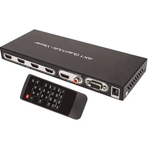 HD Multimedia Interface-schakelaar, Infraroodafstandsbediening 5 Weergavemodi HD Multimedia Interface 4x1 Quad Multi Viewer voor Dvd-speler (EU-stekker)