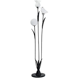 Retro Lamp voor Binnen Creatieve Lamp Vloerlamp Hotel Loft Decor Staande Lampen Voor Woonkamer Bloemen Stand Licht Restaurant Vloerlamp Vintage Staande Lampen ( Color : Remote switch , Size : 27*150CM