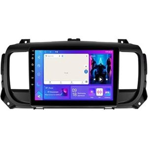 Android 14 Autoradio 9 inch touchscreen voor Citroen Jumpy 3 SpaceTourer/Peugeot Expert 3/Toyota Proace 2016-2021 Autoradio Navigatie met Carplay met GPS navigatie Bluetooth FM USB SWC(B7 1G+32G)