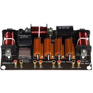 1500W krachtige luidsprekercrossover 3-weg hoog-laag 8 Ohm frequentiedeler for luidsprekercrossoverpunt 1600/2800 Hz zwart 500006841