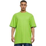 Urban Classics Heren T-shirt Tall Tee, oversized T-shirt voor mannen, katoen, geribbelde ronde hals, verkrijgbaar in vele kleurvarianten, maten S-6XL, limegreen, S