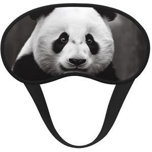 Schattig zwart-wit panda-slaapmasker voor zijslaper, lichtblokkerende nachtmaskers voor slapen oogmasker voor vrouwen mannen oogbedekking zachte comfortabele oogschaduw voor reizen, dutje