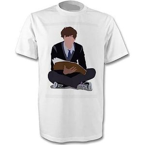 DR Spencer Reid Reading A Book Criminal Minds White Yellow Black Red Mens Women Womens Men t Shirts 100% Cotton Sizes New T-shirts & overhemden(Small)