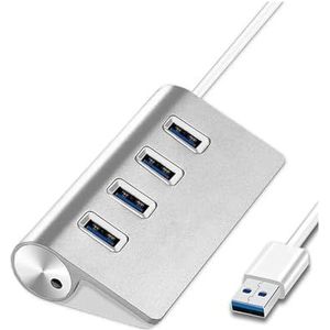 Aluminium USB 3.0 HUB 7 Poorten Hoge Snelheid Multi Splitter Adapter Tot 5Gbps Docking Station Expander for laptop Computer PC(4-in-1)