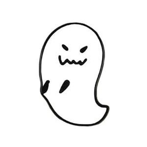 Halloween Party Emaille Broches for Vrouwen Mannen Leuke Ghost Pins Badges Cartoon Spooky Huisdier Kleding Pin Kids Rugzakken Sieraden Geschenken (Color : Ghost 5)
