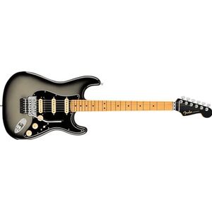 Fender American Ultra Luxe Stratocaster Floyd Rose HSS MN Silverburst - ST-Style elektrische gitaar