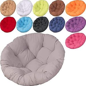 Papasan Stoel Kussen Papasan Ronde Stoelkussens Papasan Fauteuil Kussen Extra Groot Comfortabel Zitkussen Waterdicht Schommelstoelkussen Binnen En Buiten,C,80 * 80CM