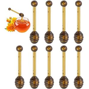 Wudaizhi 10Pcs Lippenbalsem Applicators Lepels Huidverzorging Crème Spatel Lip Maskers Mini Lepels Mini Honing Dipper Voor Honing Jam Jar Cosmetische Make Up