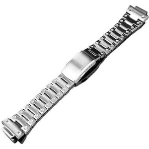 Pak horlogeband Fit for Casio G-SHOCK DW5600 GW-B5600 GWM5610 roestvrijstalen metalen Bezel horlogekast (Color : Silver strap, Size : 5600)