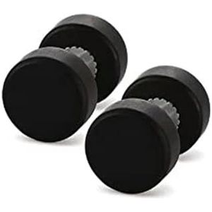 1 paar mode houten oorstekers oorbellen natuurlijke bruin zwart 6 8 10 12mm Punk Barbell Fake Ear Plugs Brincos voor mannen vrouwen