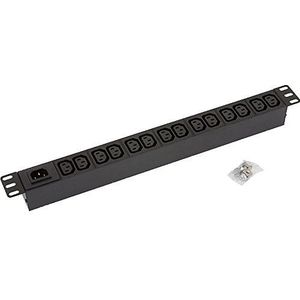 Triton - RAB-PD-X10-A1 - Stekkerdoos - Zwart - 19-inch - 14-voudig - Max. 10 A