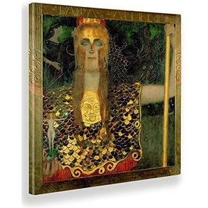 Giallobus - Schilderijen - Gustav Klimt - Pallas Athena - Canvasdoek - 70x70 - Klaar om op te hangen - Moderne schilderijen voor thuis