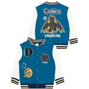 How To Train Your Dragon Jongensjack, Toothless Bomberjack Voor Jongens, Baseballjacks Voor Kinderen, Blauw 152