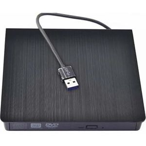 2-in-1 Type-C USB 3.0 externe dvd-speler/lezer, draagbare ultradunne dvd-rw cd-speler/brander/lezer for laptop/desktop-pc Brede compatibiliteit(Black USB3.0 Port)