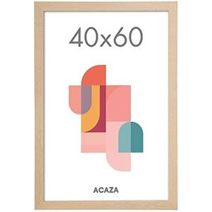 ACAZA Fotolijst 40x60 cm hout MDF kleur licht eiken