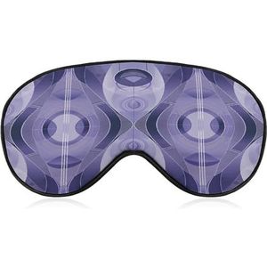 Abstract blauw patroon slaapmasker zacht en comfortabel nachtslaapmasker gezichtsknuffelende gewatteerde oogbedekking met verstelbare band voor diepe rust reizen ploegendienst werk