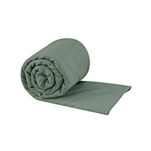 Sea to Summit - Pocket Towel reishanddoek L - microvezel badhanddoek - compact - ultra absorberend & sneldrogend - licht - hanger & tas - wandelen - 60 x 120 cm - Sage Green - 112g