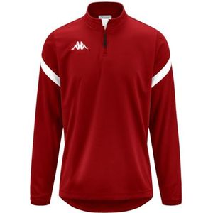 Kappa - Dolvole Sweatshirt voor Heren - Rood - Maat 4XL, Rood, Wit, 4XL