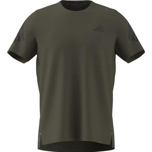 adidas Hombre ADI365 Running Climacool Iconic T-Shirt, olive strata, S