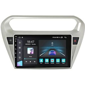 Android 14 autoradio voor Peugeot 301/Citroen Elysee 2013-2018 Carplay Wireless Android Auto,Dubbel Din autoradio 9 Inch met Navigatie Bluetooth WiFi GPS HiFi RDS/FM+AHD(H7 8G+128G)