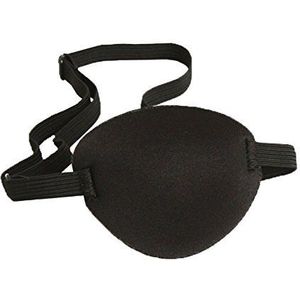 DNHCLL Volwassenen En Kinderen Zwart Verstelbare Zachte en Comfortabele Spons Oogpatch Strabismus Oogmasker Met Gesp Voor Herstel Oog En Genezing Kinderen Lui Oog