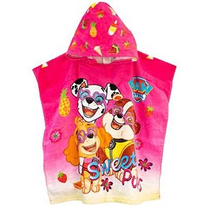 Paw Patrol Meisjes Handdoek Poncho met Capuchon een maat