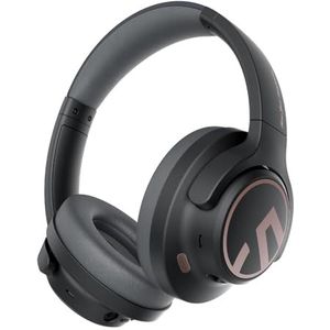 SoundPEATS Space Hybride Actieve Ruisonderdrukking Draadloze over ear Hoofdtelefoon, Opvouwbaar en Lichtgewicht, Bluetooth 5.3, Ingebouwde Microfoon, 40 mm Driver, 123 uur, Multipoint Verbinding