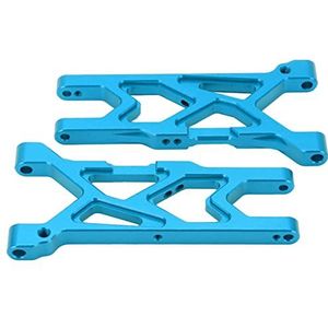 Vervanging voorste onderarm, CNC-bewerking van geanodiseerd upgrade-onderdeel Nauwkeurige metalen voorwielophanging voor 1/10 RC-auto(blauw)