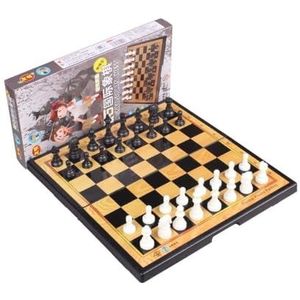 Bordspellen Schaken Schaakset Schaakbordspel, magnetisch schaakbord met schaken, opvouwbaar en draagbaar spelbord for op reis Spellen (Size : 29cm)
