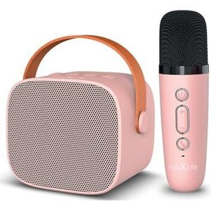 Maxlife MXKS-100 Bluetooth Karaoke Set - Draadloze Microfoon en Speaker voor Feesten en Karaoke Plezier