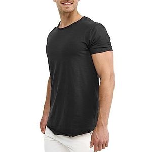 INDICODE Heren Willbur Tee Shirt | T-shirt met ronde hals Raven S